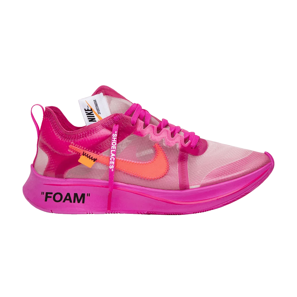 Кроссовки Off-White x Nike Zoom Fly SP 'Tulip Pink'