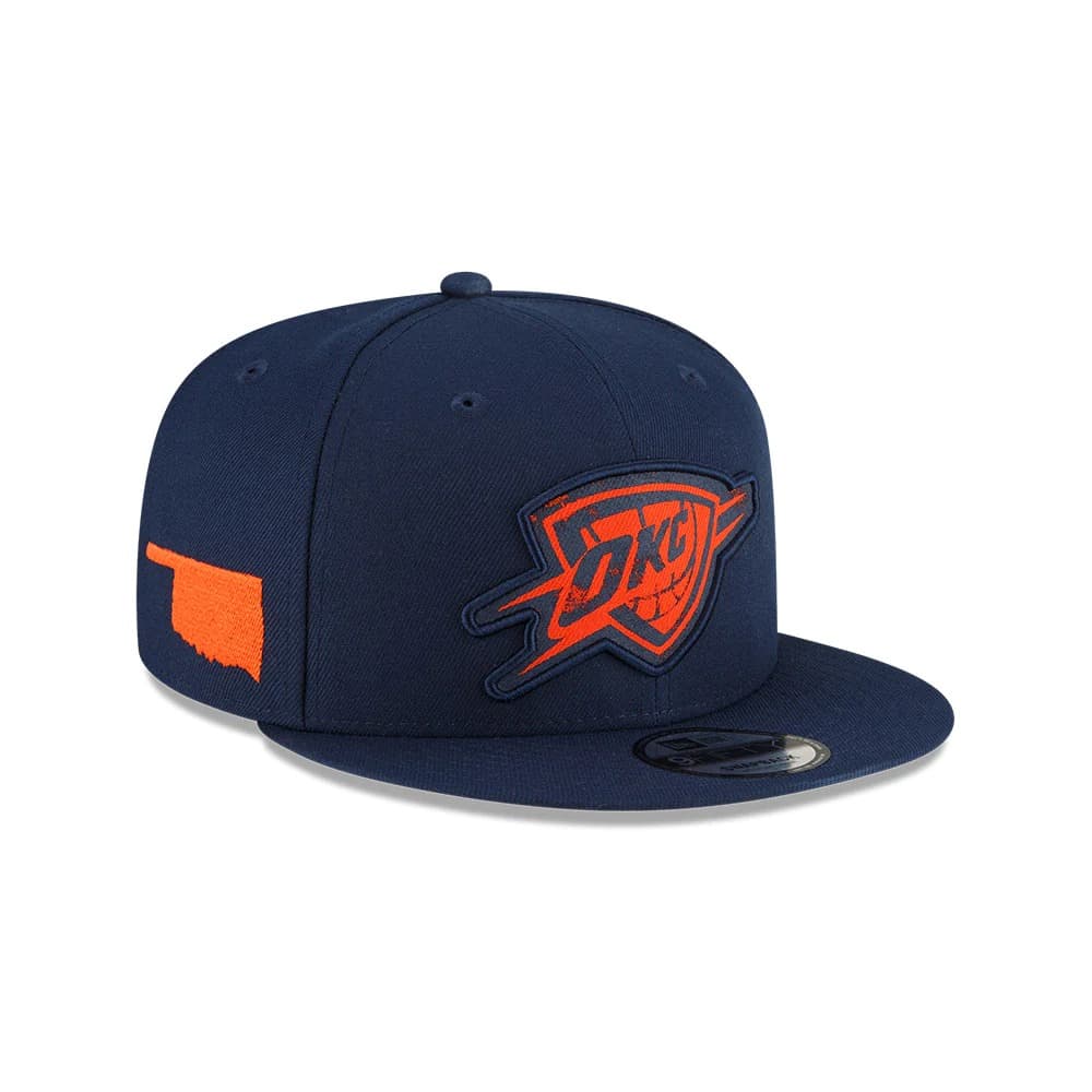 Бейсболка New Era Oklahoma City Thunder 9FIFTY Alternate 2024 City Edition NBA Snapback Hat