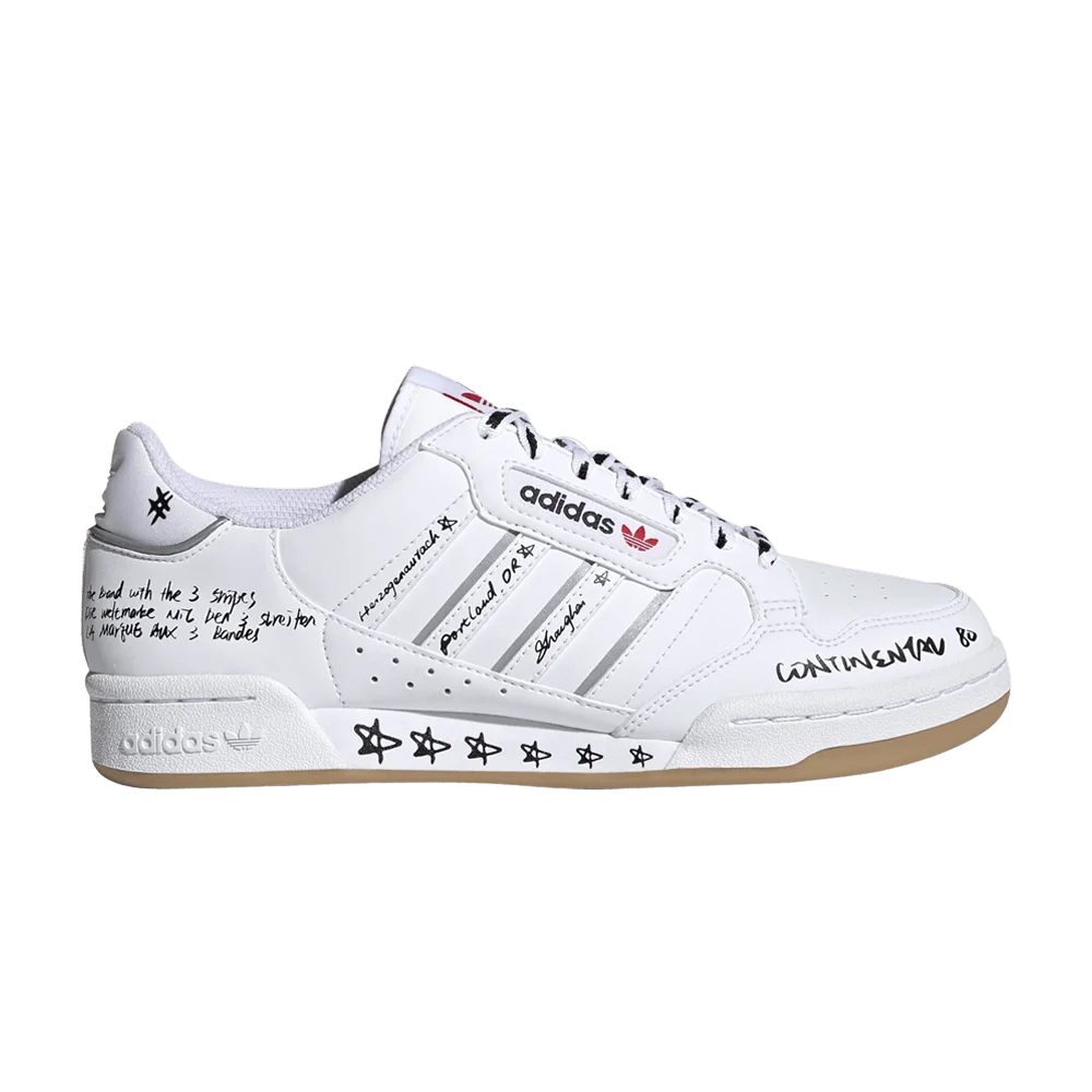 Кроссовки Adidas Continental 80 Stripes 'Sharpie Pack - White'