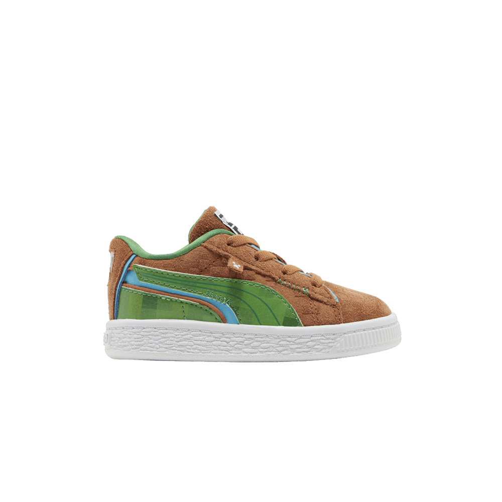 Кроссовки Minecraft x Puma Suede Infant 'Grass Block'