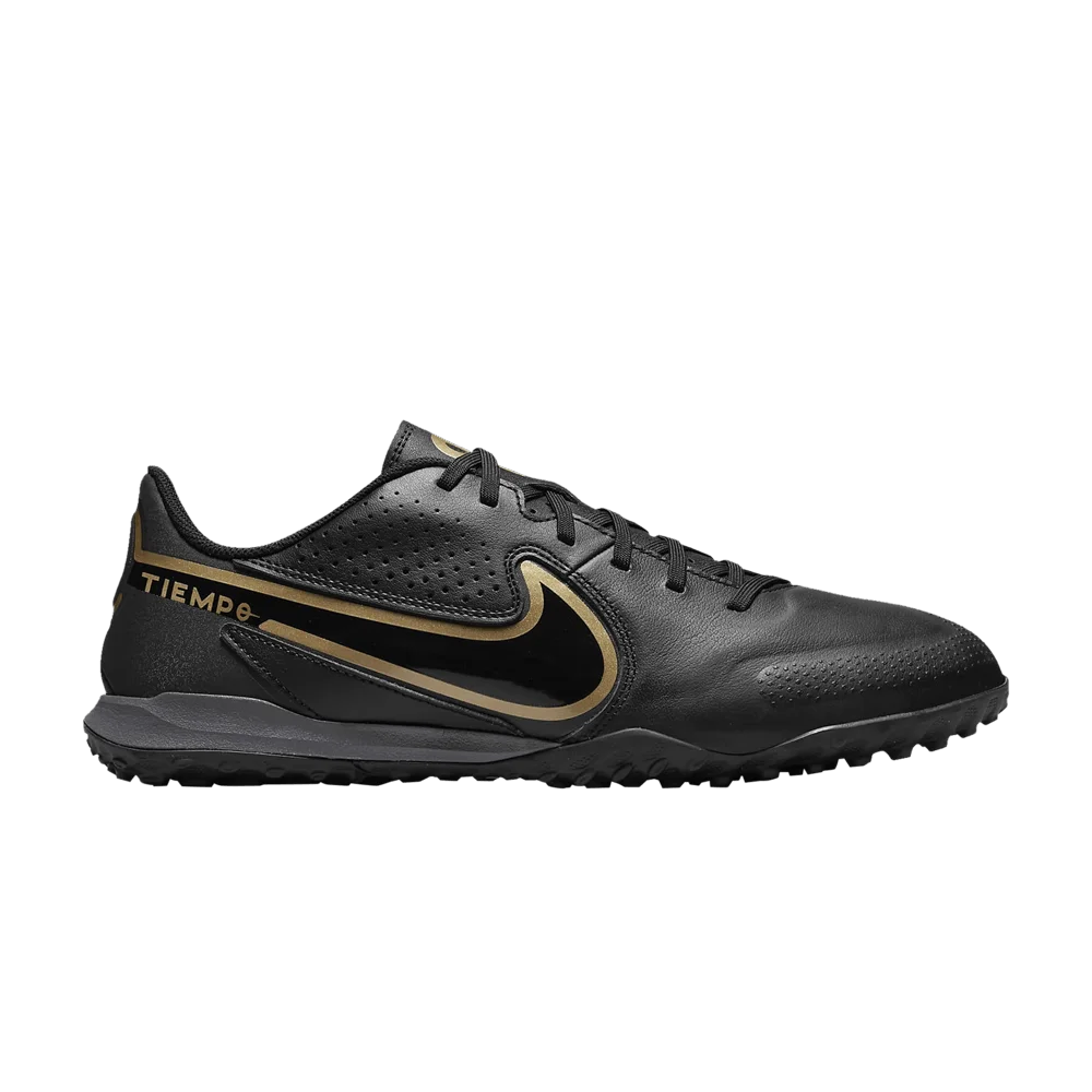 Кроссовки Nike Tiempo Legend 9 Academy TF 'Black Metallic Gold'