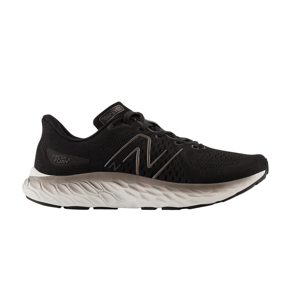 Кроссовки New Balance Fresh Foam X EVOZ v3 2E Wide 'Black Silver Metallic'