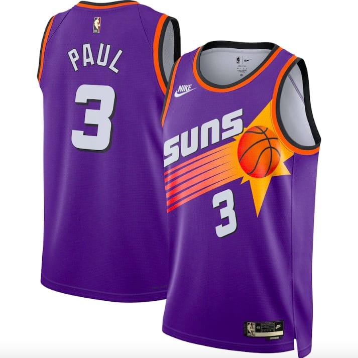 Баскетбольная джерси 2022-23 Phoenix Suns #3 Chris Paul Swingman Classic Purple Jersey