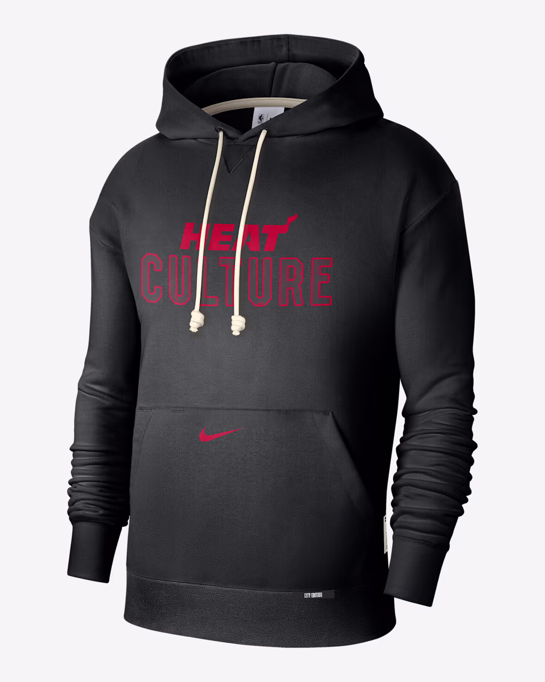 Мужское худи Nike NBA Miami Heat Standard Issue City Edition Black/University Red