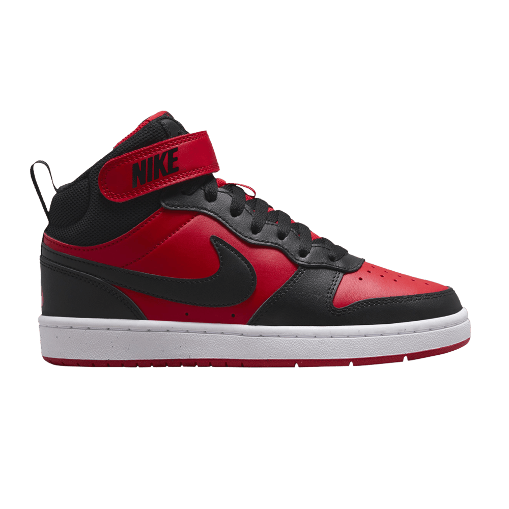 Кроссовки Nike Court Borough Mid 2 GS 'Black University Red'