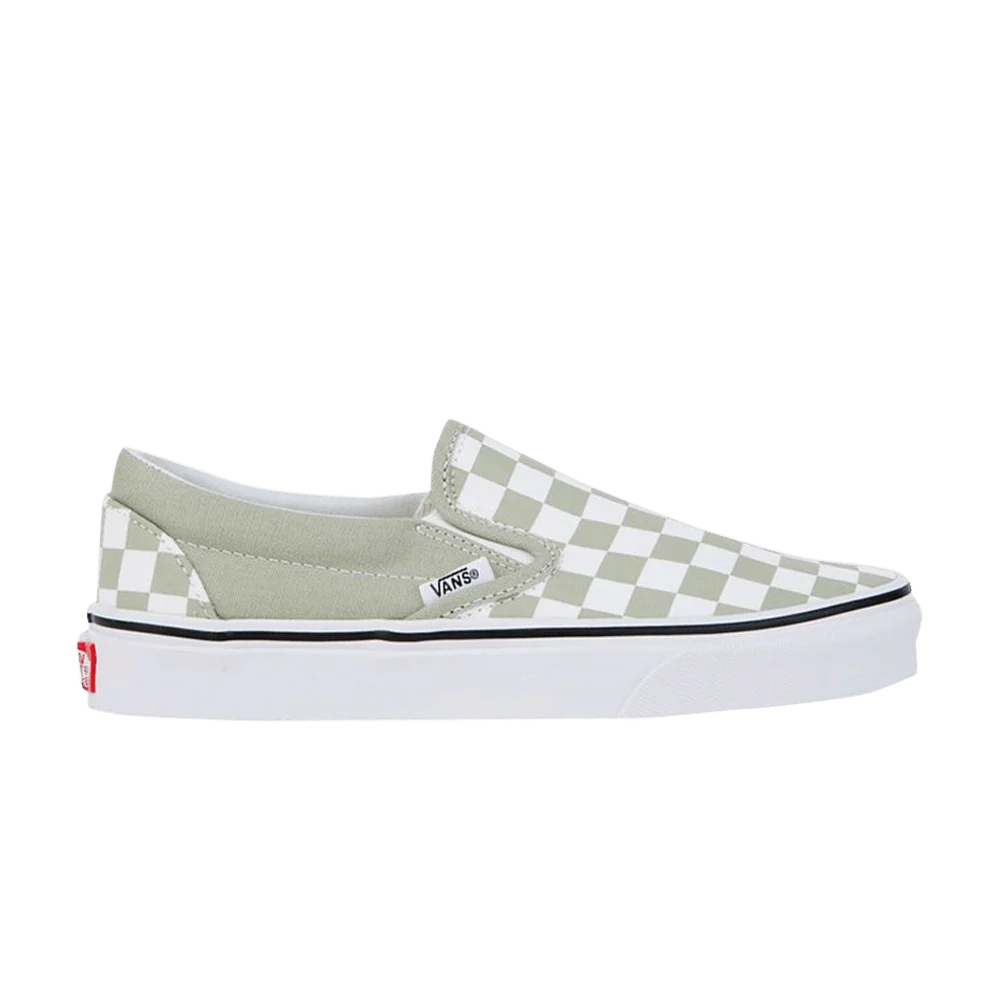 Кроссовки Vans Slip-On 'Checkerboard Desert Sage'