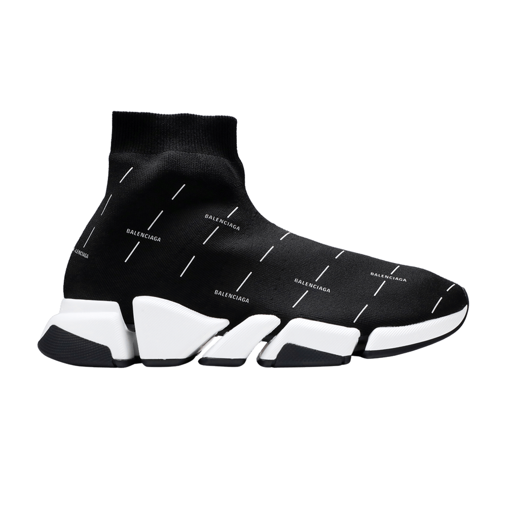Кроссовки Balenciaga Speed 2.0 Sneaker 'Black Logo Licence Printed'