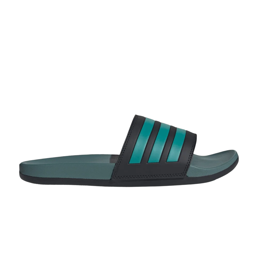 Тапочки adidas Adilette Comfort Slide 'Black Pure Teal'
