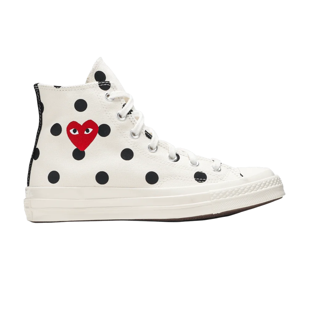 Кроссовки Comme des Garçons x Converse Chuck Taylor All Star 70 Hi 'White Polka Dot'