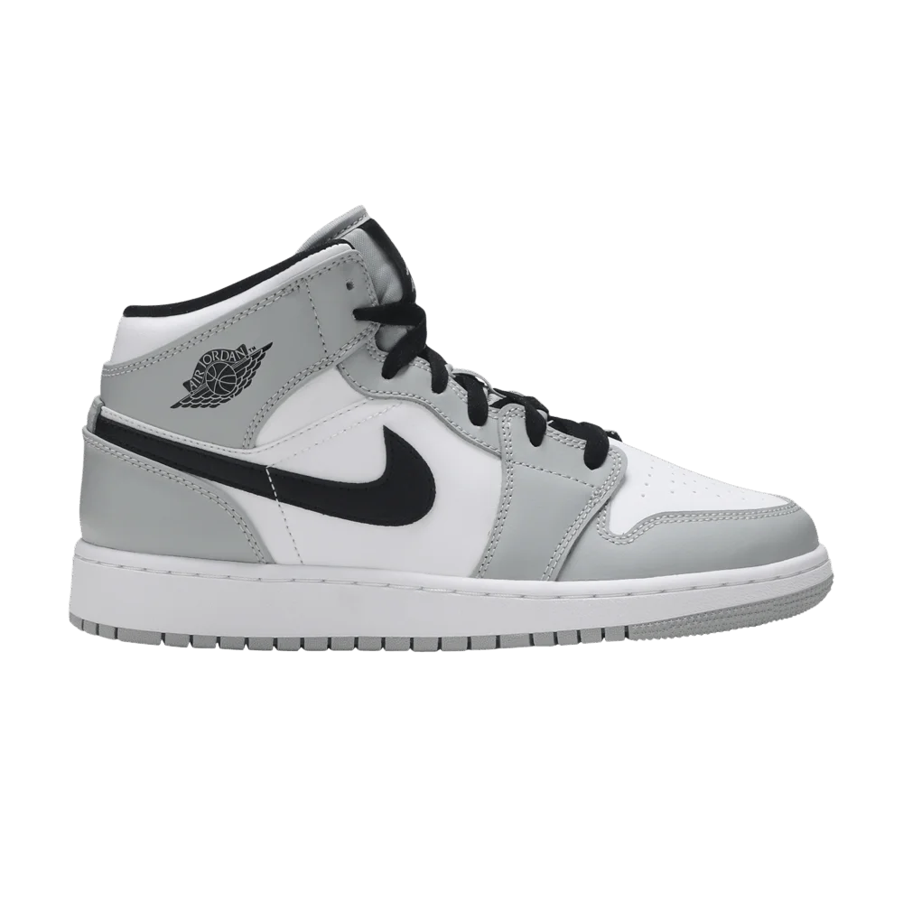 Кроссовки Air Jordan 1 Mid GS 'Light Smoke Grey'