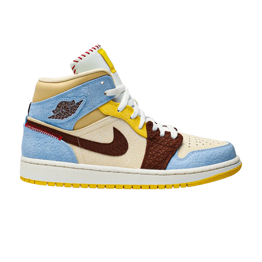 Кроссовки Maison Chateau Rouge x Air Jordan 1 Mid SE 'Fearless'