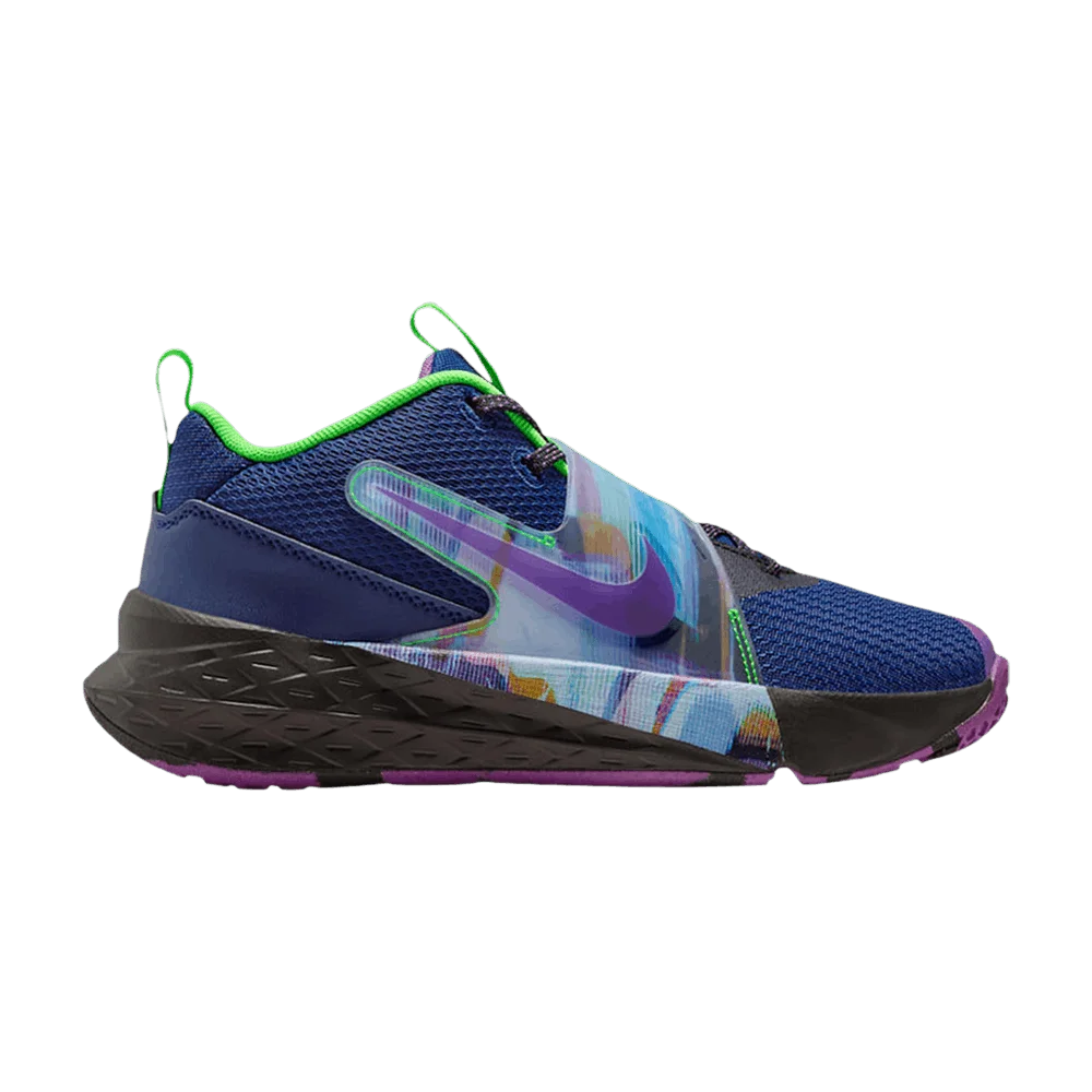 Кроссовки Nike Team Hustle D12 GS 'Blue Void Vivid Purple Black'