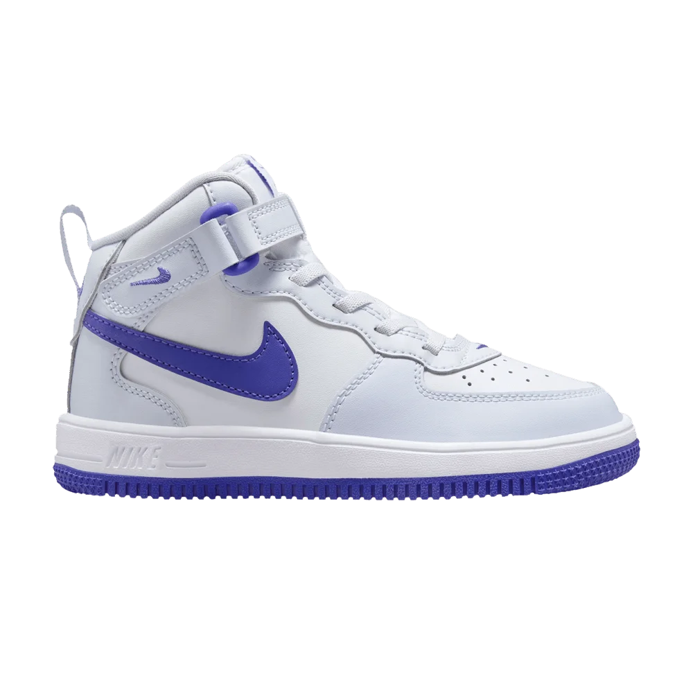 Кроссовки Nike Force 1 Mid EasyOn PS 'Football Grey Persian Violet'