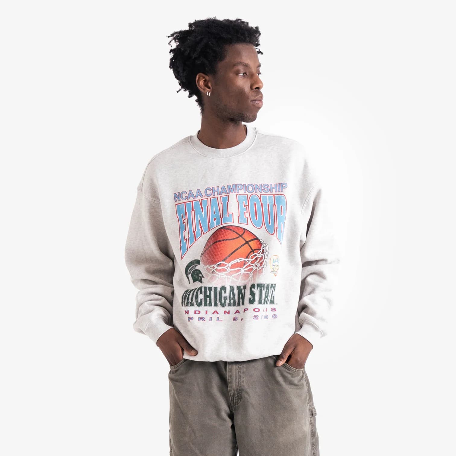Футболка NCAA Michigan State Spartans Final Four 2000 Champs NCAA Crew Neck Jumper