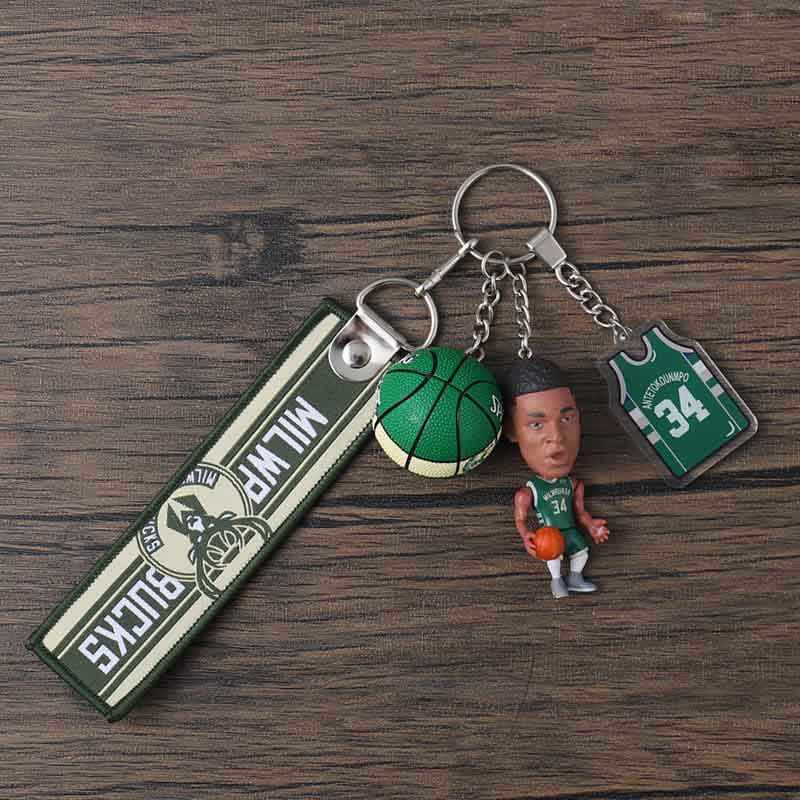 Брелок для ключей Jinduo Giannis Bucks Player Keychain