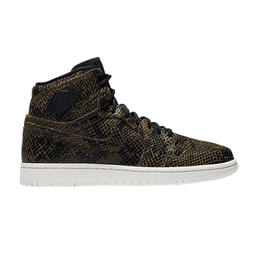 Кроссовки Wmns Air Jordan 1 Retro High Premium 'Snakeskin'