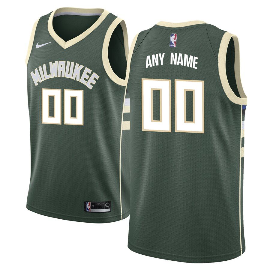 Баскетбольная джерси 2019-20 Milwaukee Bucks Swingman Custom Green Icon Edition