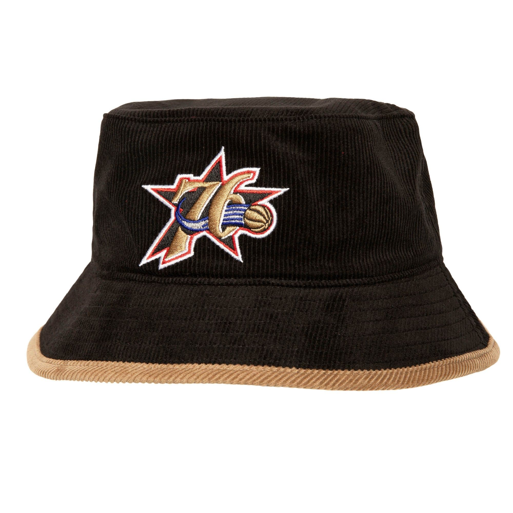 Панама Mitchell & Ness Team Cord HWC Philadelphia 76ers Bucket Hat