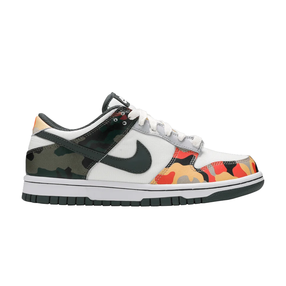 Кроссовки Nike Dunk Low SE GS 'Sail Multi-Camo'