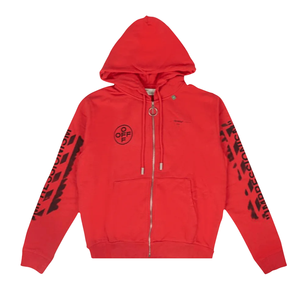 Off-White Impressionism Hooded Sweatshirt 'Red'