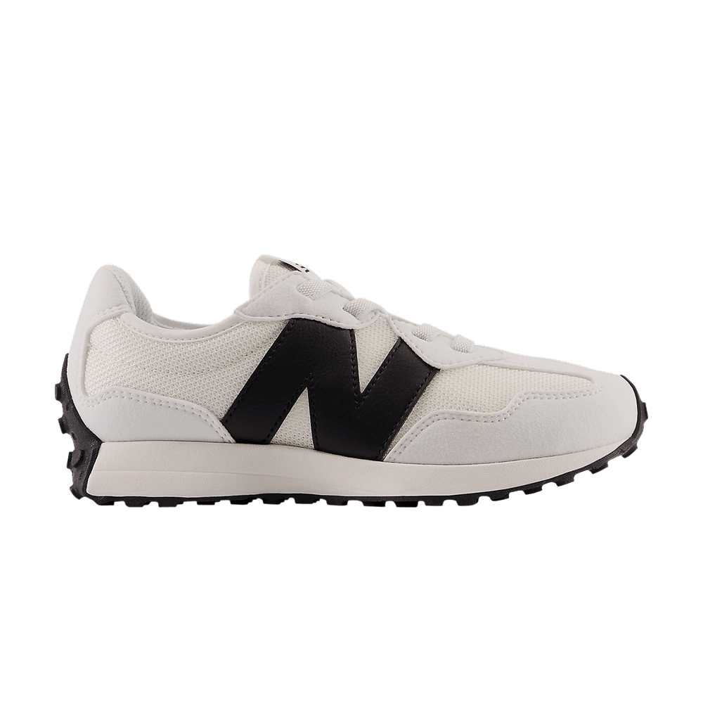 Кроссовки New Balance 327 Bungee Lace Little Kid Wide 'White Black'