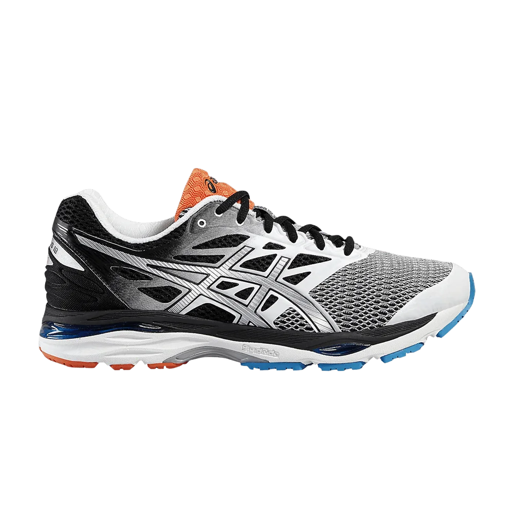 Кроссовки Asics Gel Cumulus 18 4E Wide 'White Orange Blue'