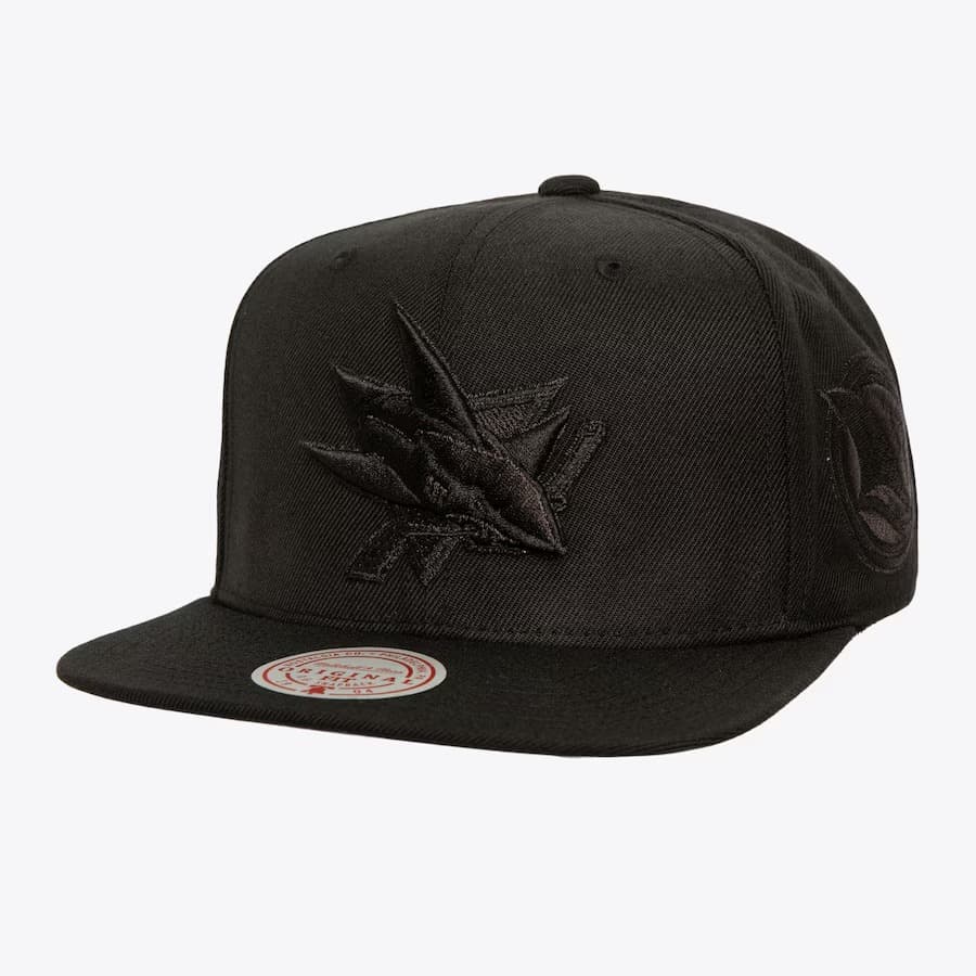 Бейсболка Mitchell & Ness Black San Jose Sharks Pearl Snapback Hat