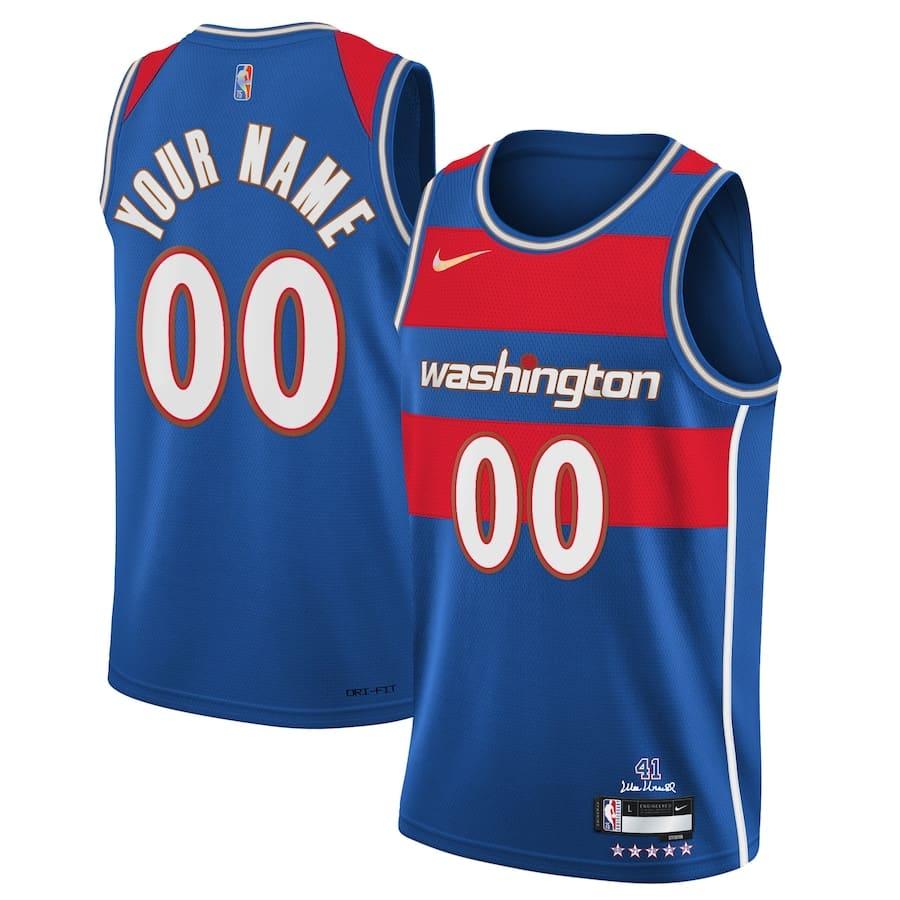 Баскетбольная джерси 2021-22 Washington Wizards Nike City Edition Swingman Jersey – Custom