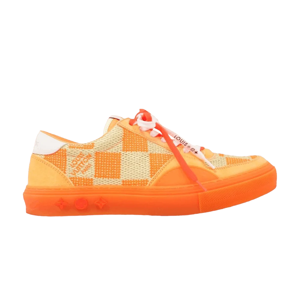 Кроссовки Louis Vuitton Ollie 'Damier - Fluorescent Orange'