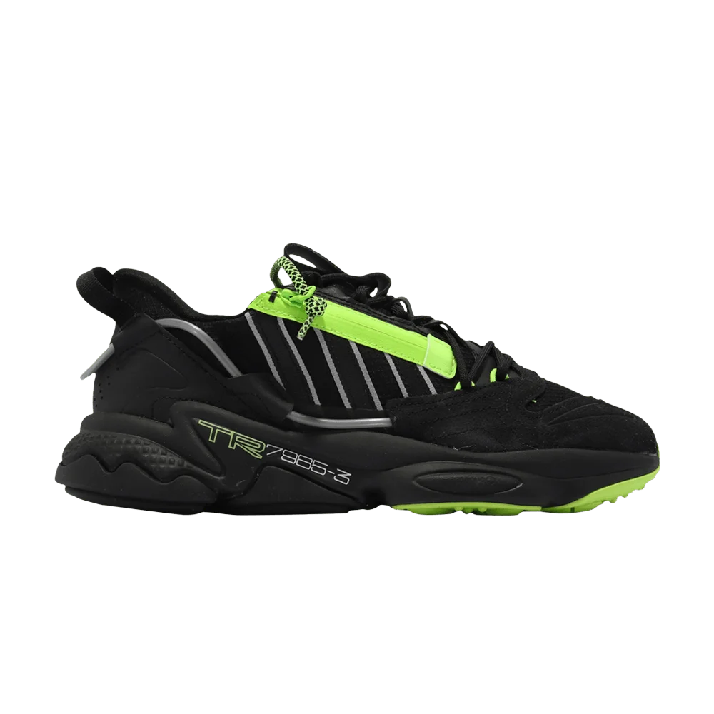 Кроссовки Adidas Ozweego Zip 'Black Signal Green'
