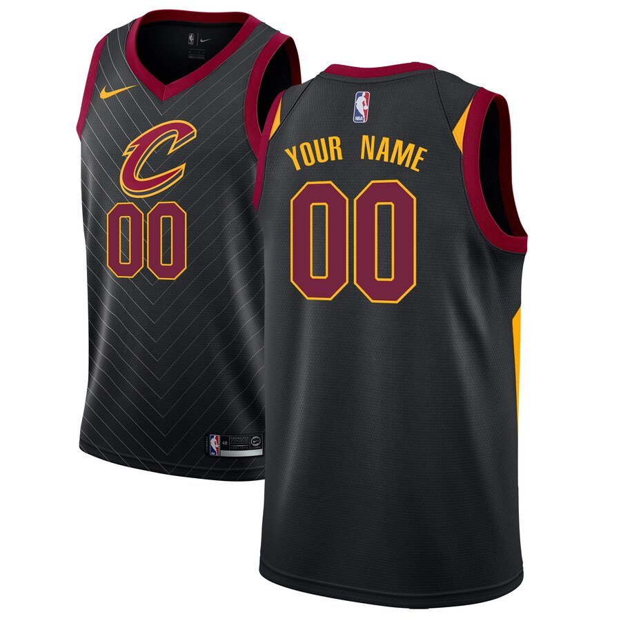 Баскетбольная джерси 2019-20 Cleveland Cavaliers Swingman Custom Black – Statement
