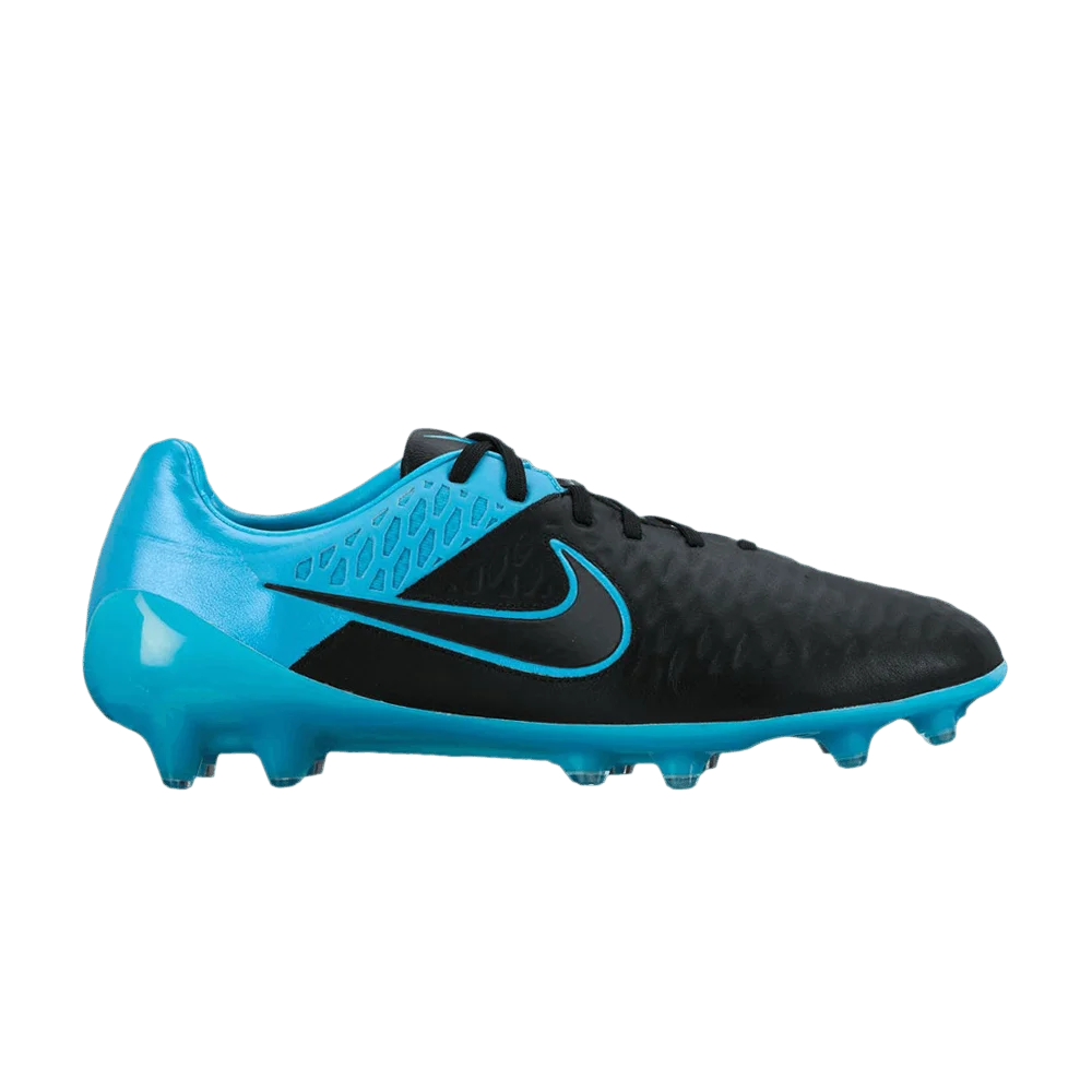Кроссовки Nike Magista Opus Leather FG 'Black Turquoise Blue'