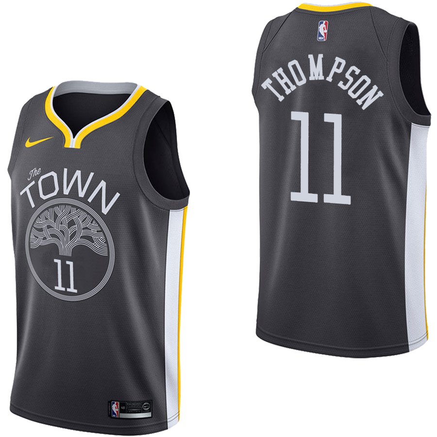Баскетбольная джерси 2017-18 Golden State Warriors Klay Thompson #11 Statement Black