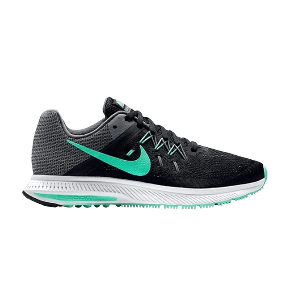 Кроссовки Nike Wmns Zoom Winflo 2 'Black Green Glow'