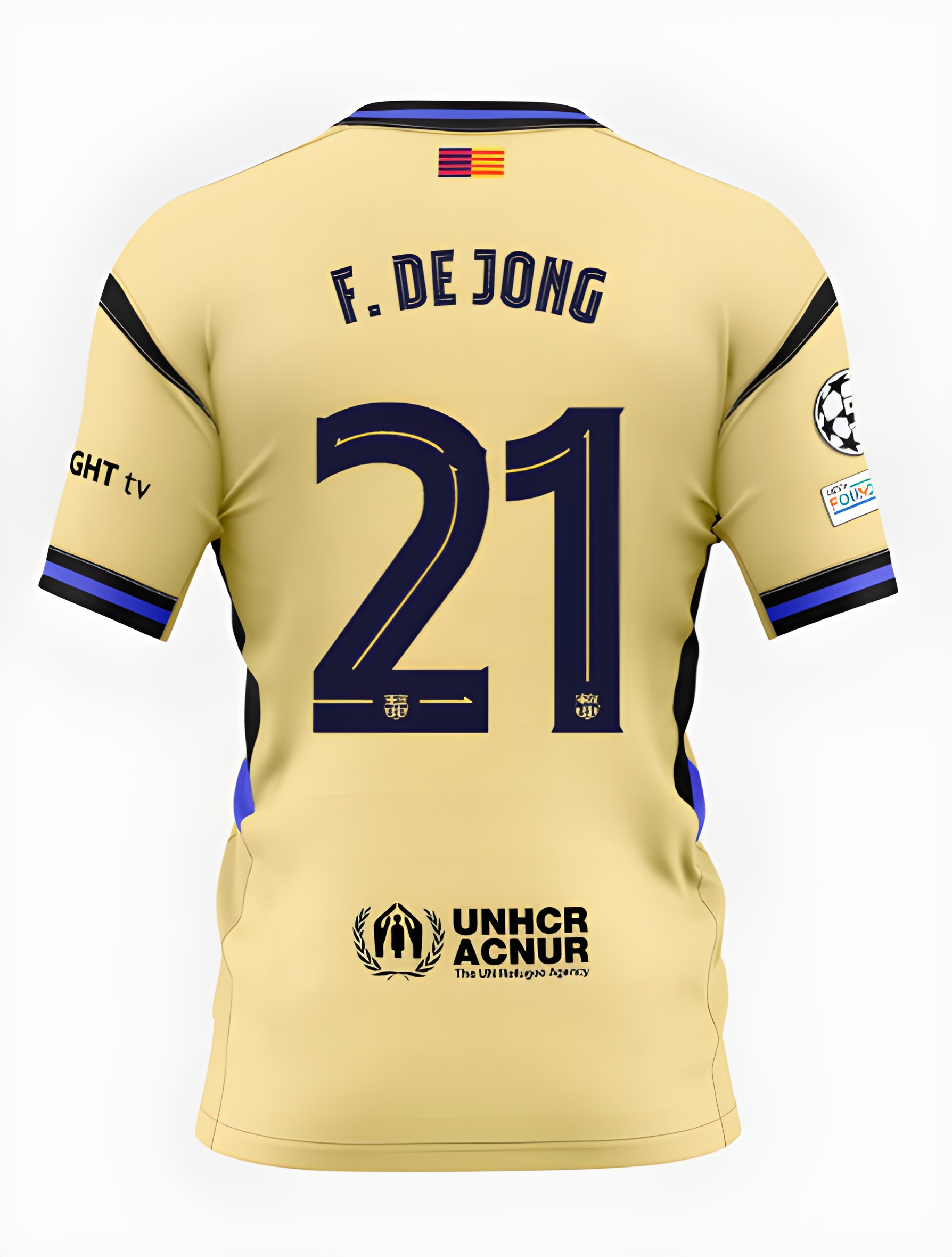 Футбольное джерси FC Barcelona x Kobe Bryant 25/26 UCL away jersey F. DE JONG Player's Edition