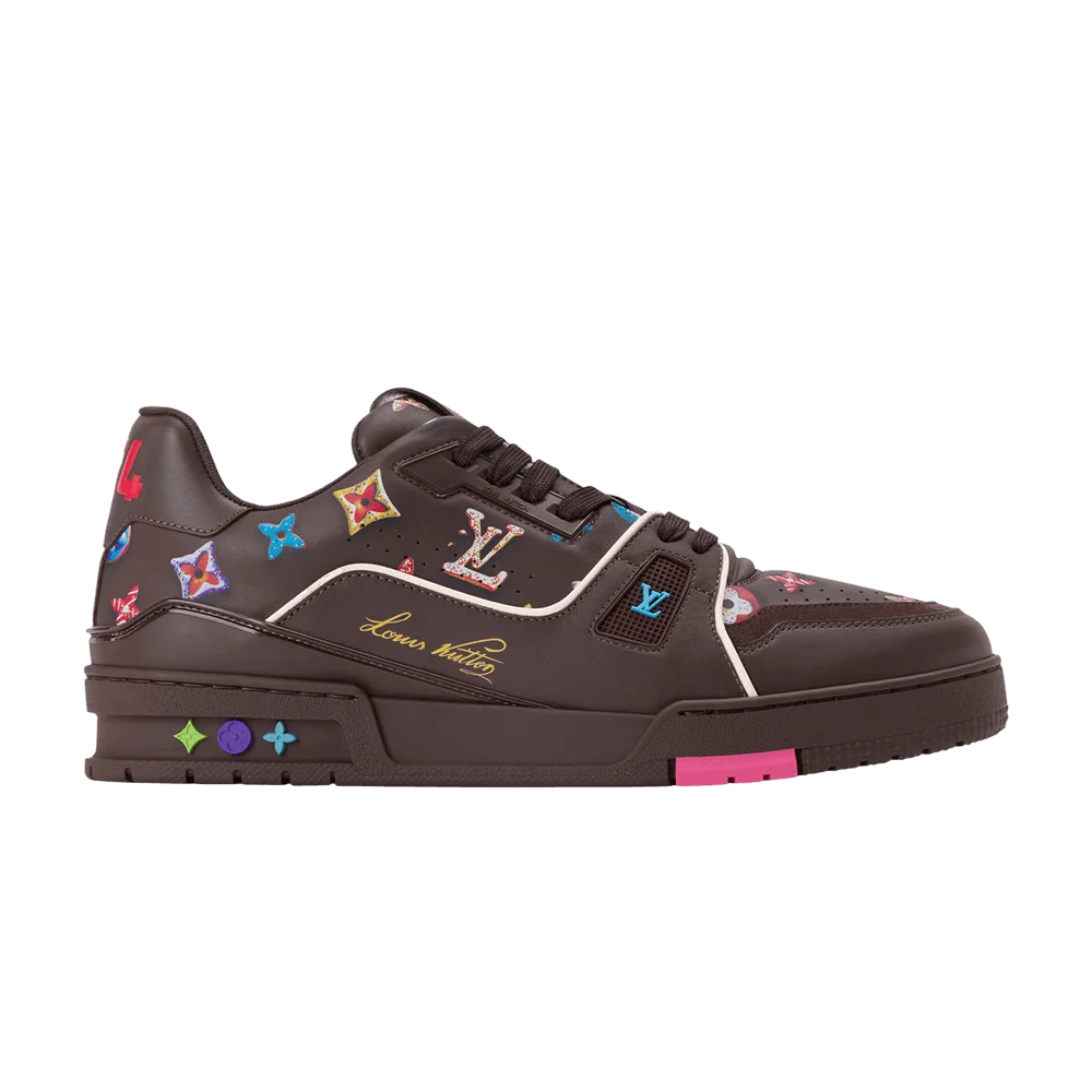Кроссовки Louis Vuitton LV Trainer 'Monogram Donuts Brown'