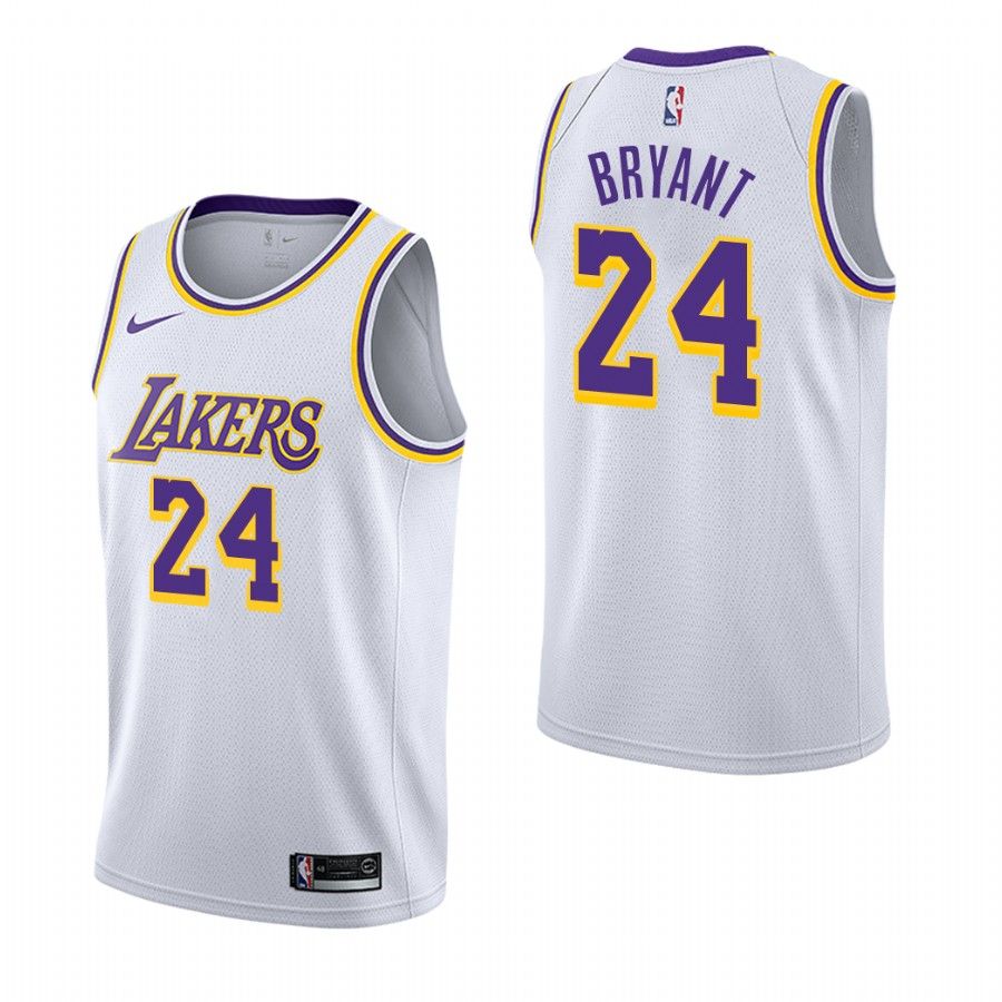 Баскетбольная джерси 2018-19 Kobe Bryant Los Angeles Lakers #24 Association White
