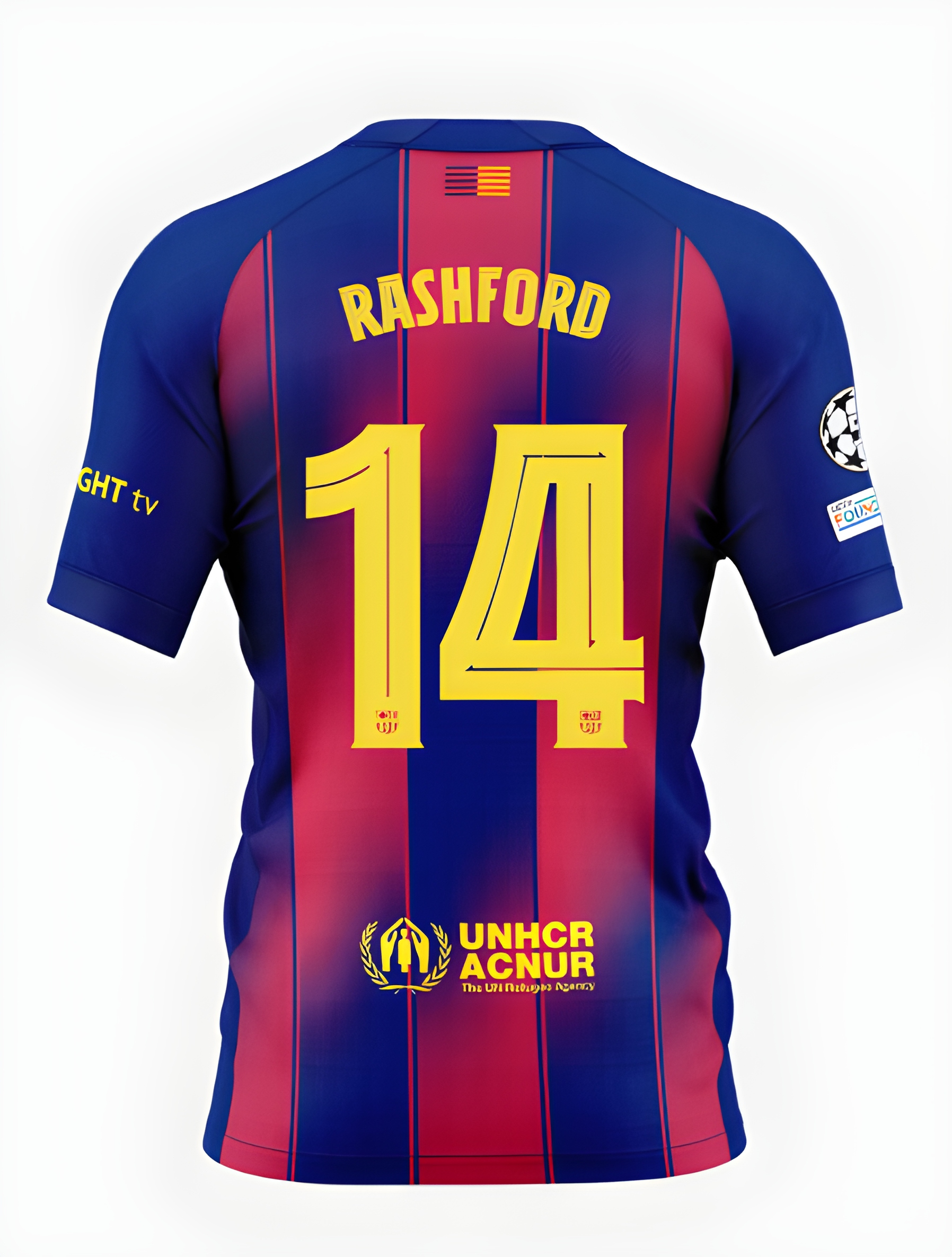 Футбольное джерси FC Barcelona 25/26 UCL or La Liga home jersey RASHFORD Player's Edition
