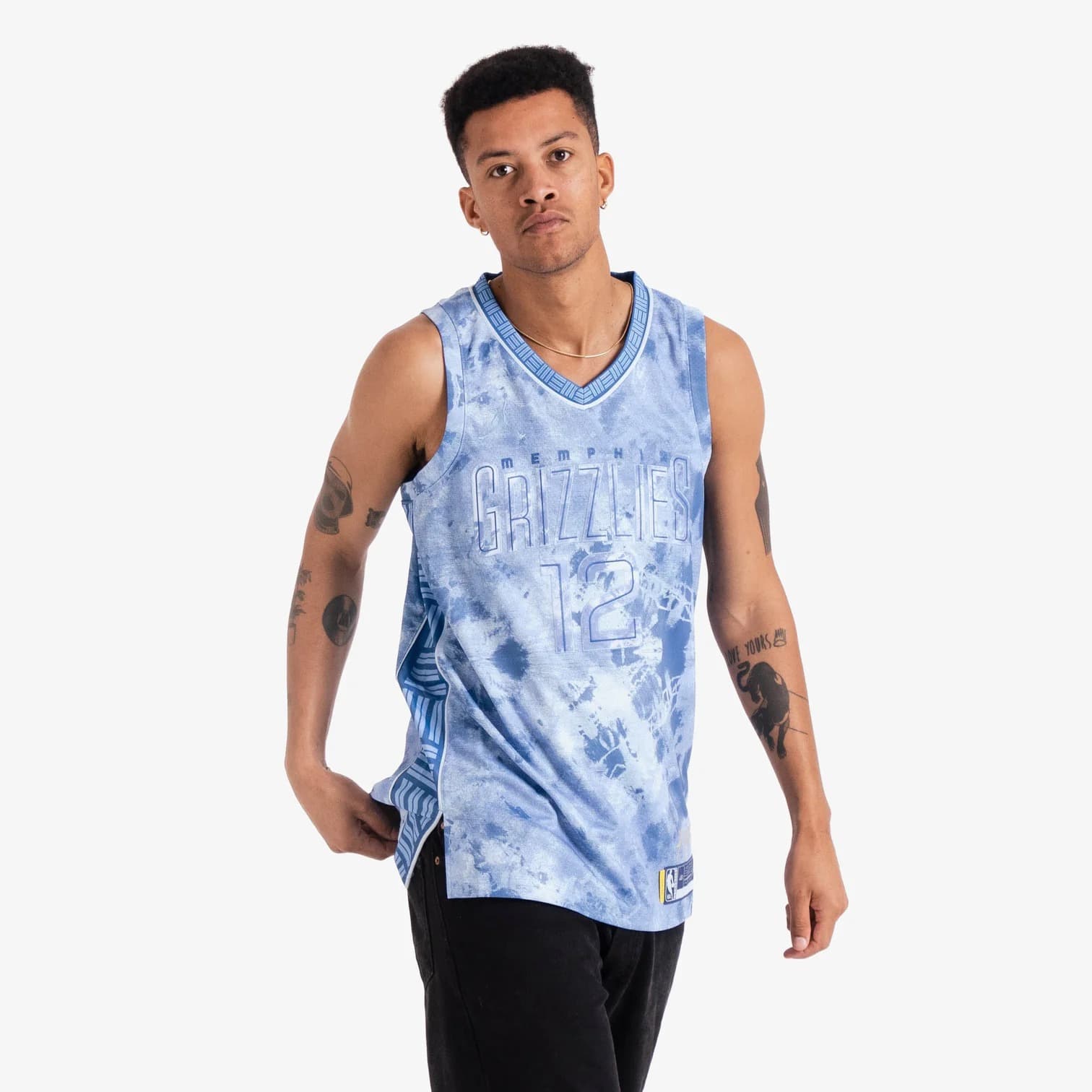 Баскетбольная джерси 2023 Memphis Grizzlies Ja Morant #12 Swingman Select Series Blue Jersey