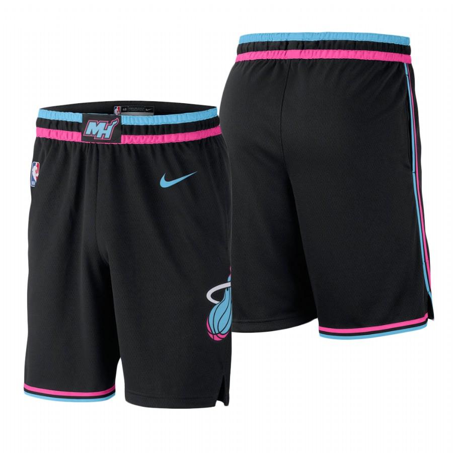 Спортивные шорты 2018-19 NBA Men Heat Black City Shorts