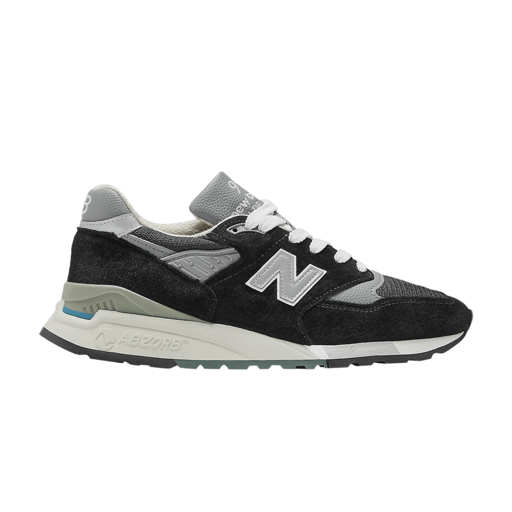 Кроссовки New Balance 998 Made in USA 'Black Silver'