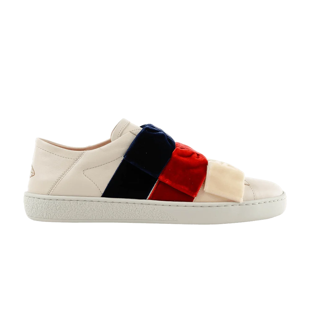 Кроссовки Gucci Wmns Ace Leather Low 'Ribbons'