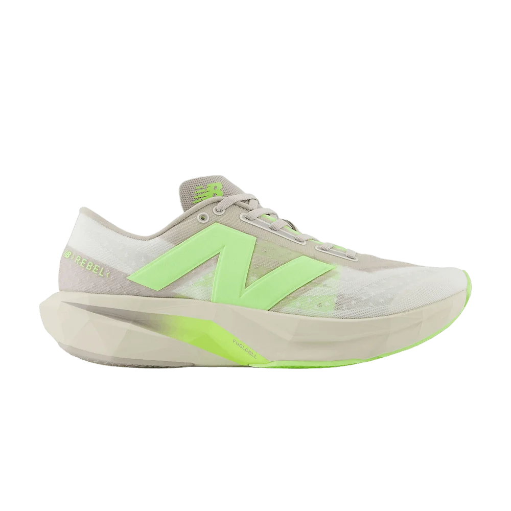 Кроссовки New Balance FuelCell Rebel v4 'Moonrock Bleached Lime Glo'