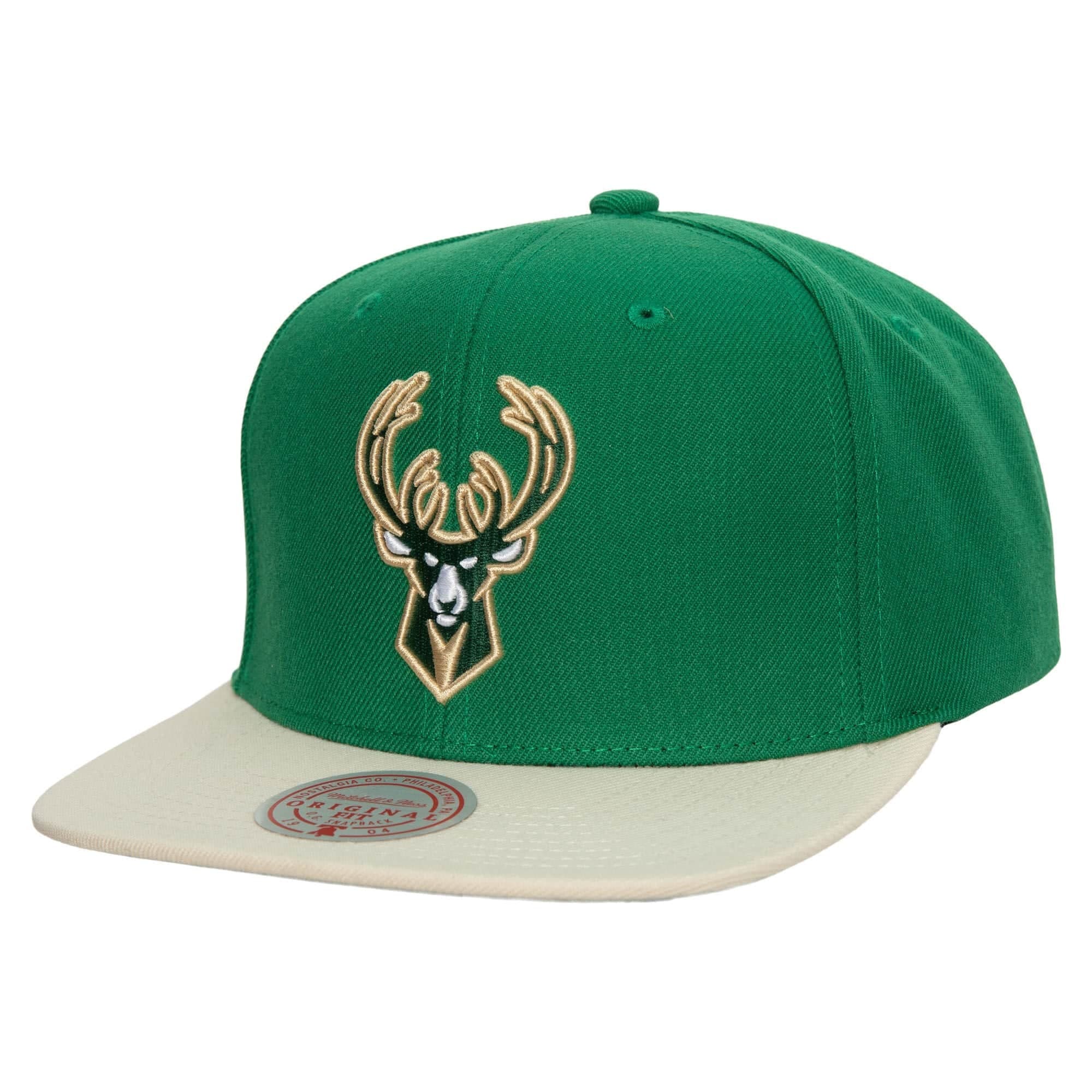 Бейсболка Mitchell & Ness Team 2 Tone 2.0 Snapback NBA Milwaukee Bucks Hat