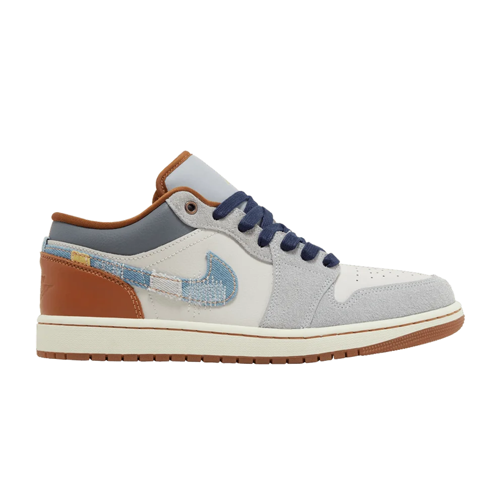 Кроссовки Air Jordan 1 Low SE 'Repaired Denim Swoosh'