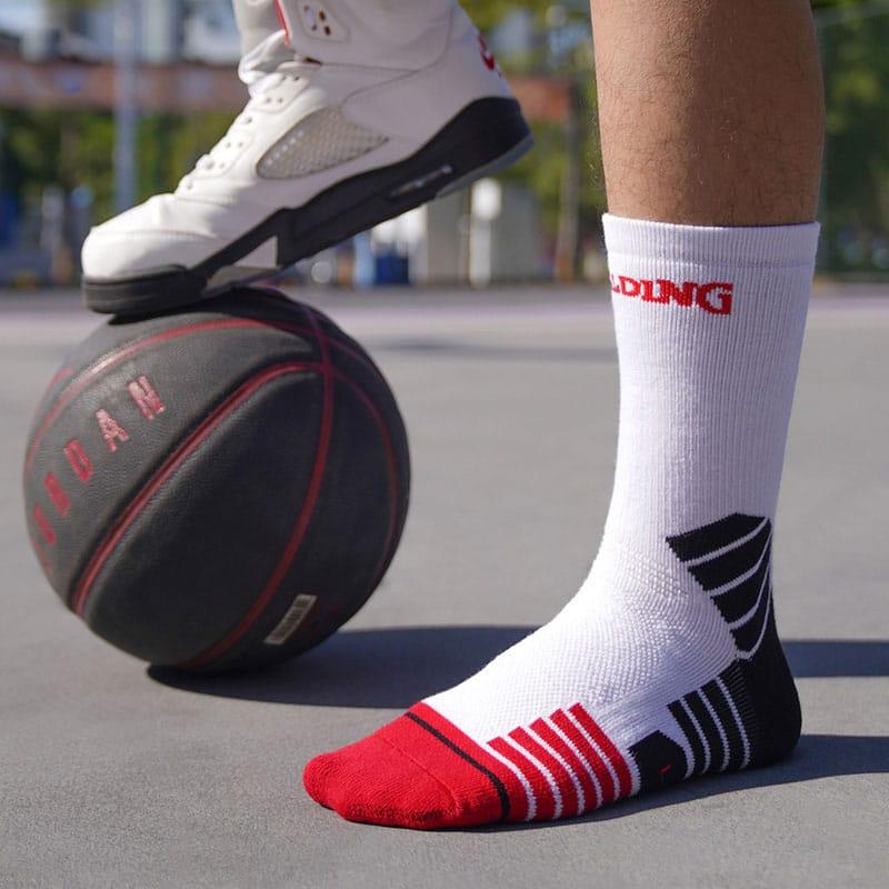 Спортивные носки Ehot Spalding Controls White-Red Crew Socks