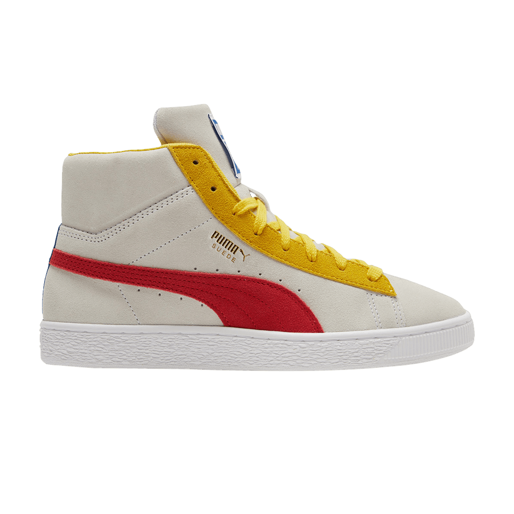 Кроссовки Puma Suede Mid 21 'White Red Lemon'