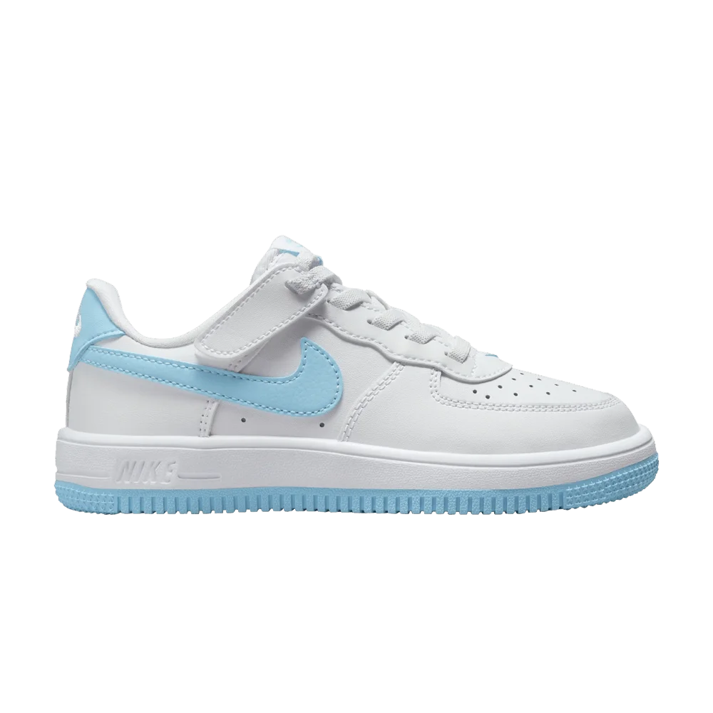 Кроссовки Nike Force 1 Low EasyOn PS 'White Aquarius Blue'