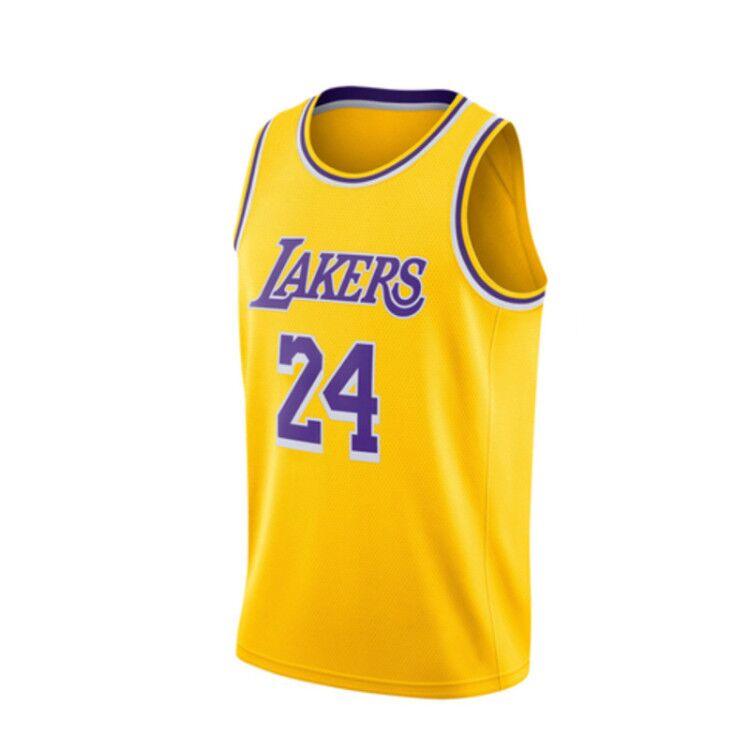 Баскетбольная джерси Ehot Lakers 24 Yellow Jersey