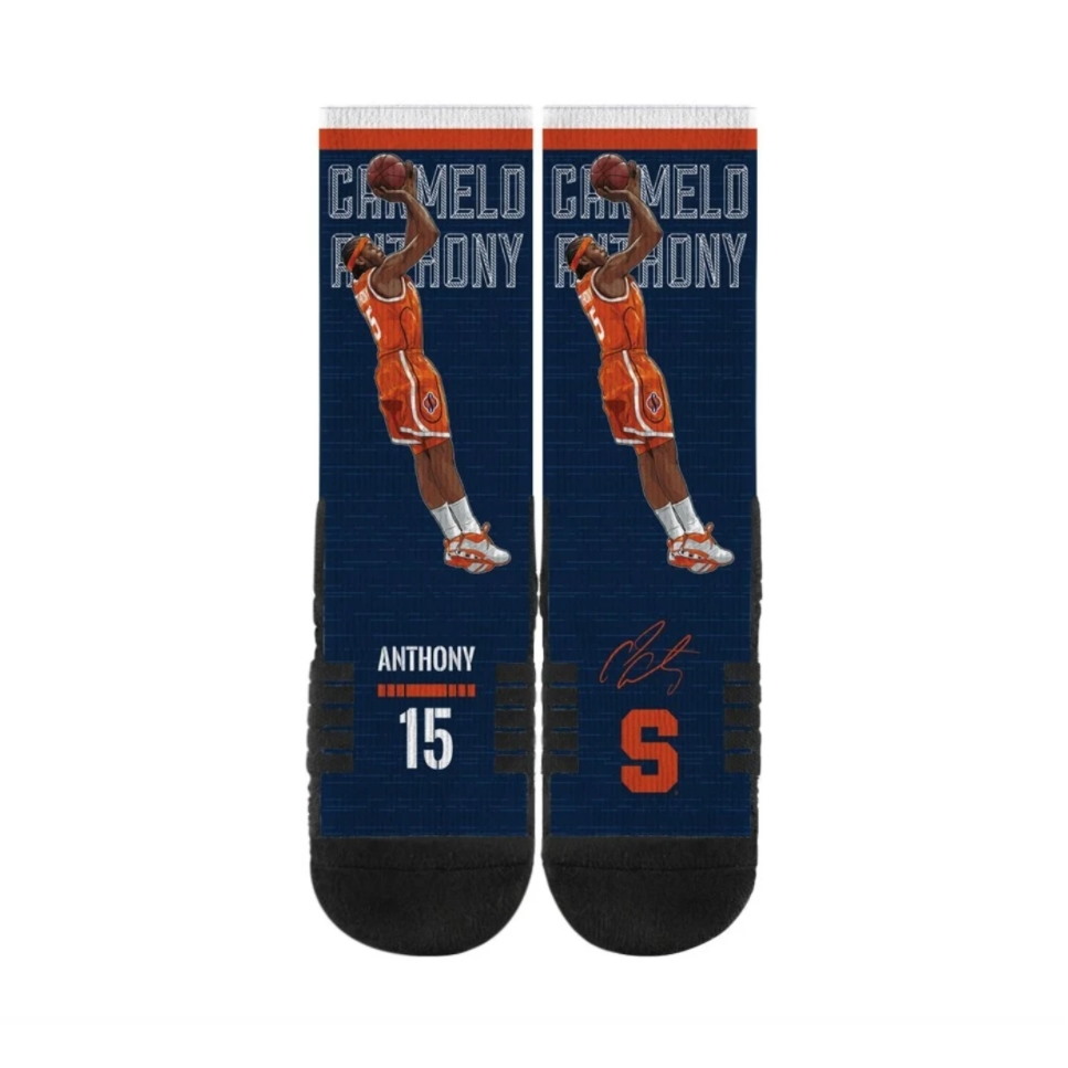 Спортивные носки Strideline Carmelo Anthony Syracuse Orange NCAA Premium Full Sub Socks